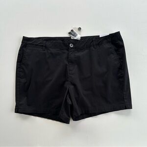 Lane Bryant Shorts Chino Black Pockets Stretch Plus Women’s Size 24 NWT